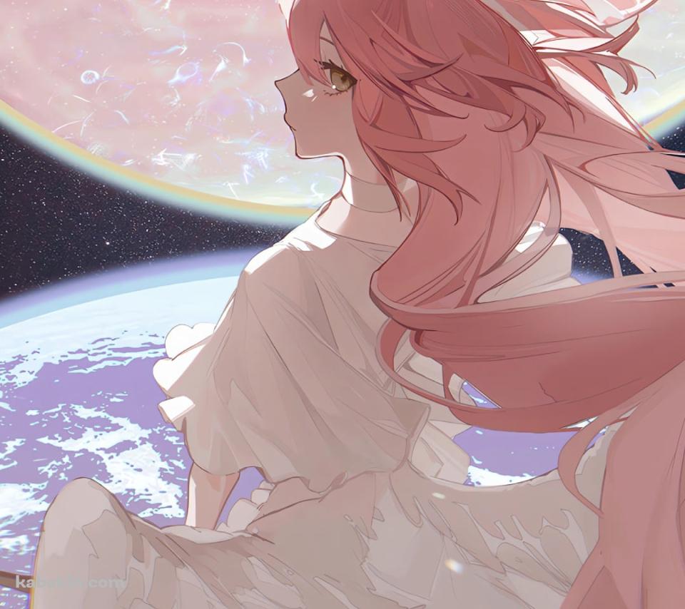 白いドレスを着たアルティメットまどか / 鹿目まどか / 魔法少女まどか☆マギカのAndroidの壁紙(960px x 854px) スマホ用