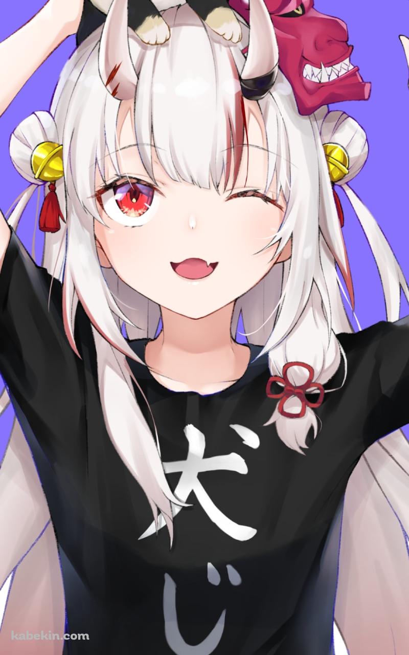 子犬と百鬼あやめ / ホロライブ / バーチャルYouTuber / VtuberのAndroidの壁紙(800px x 1280px) スマホ用