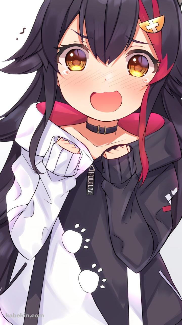 ウルウルしたジャージを着た大神ミオ / ホロライブ / バーチャルYouTuber / VtuberのAndroidの壁紙(720px x 1280px) スマホ用