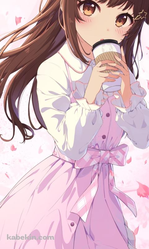 コーヒーカップを持つときのそら / ホロライブ / バーチャルYouTuber / VtuberのAndroidの壁紙(480px x 800px) スマホ用
