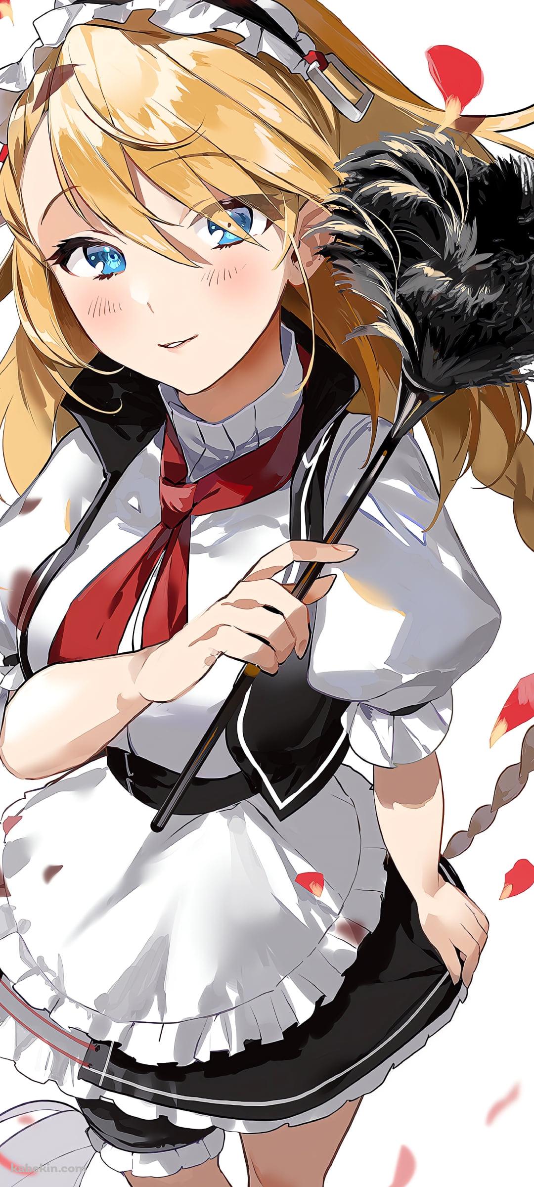 黒いはたきを持つG36 / ドールズフロントラインのAndroidの壁紙(1080px x 2400px) スマホ用