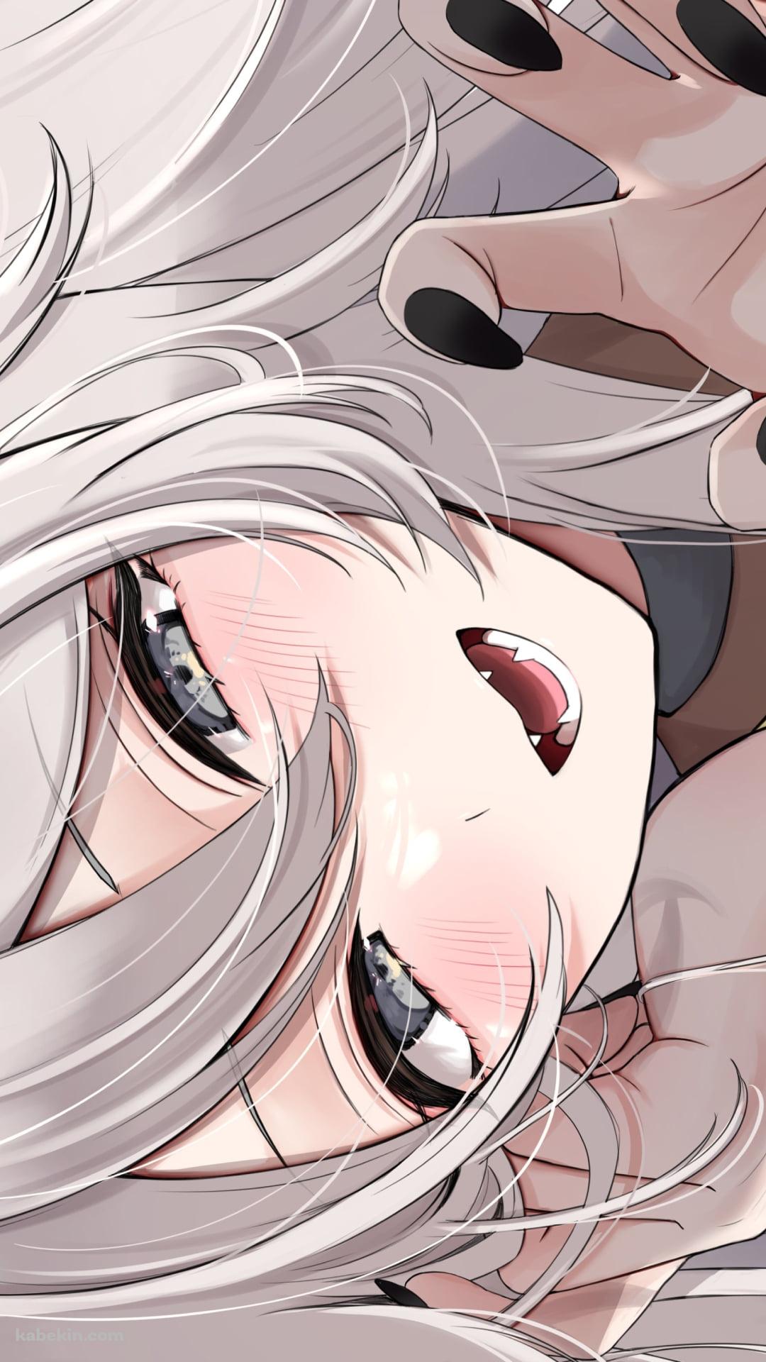 左手をかざす獅白ぼたん / ホロライブ / バーチャルYouTuberのAndroidの壁紙(1080px x 1920px) スマホ用
