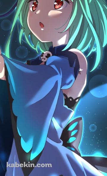 右手をかざす潤羽るしあ / ホロライブ / バーチャルYouTuberのAndroidの壁紙(360px x 592px) スマホ用