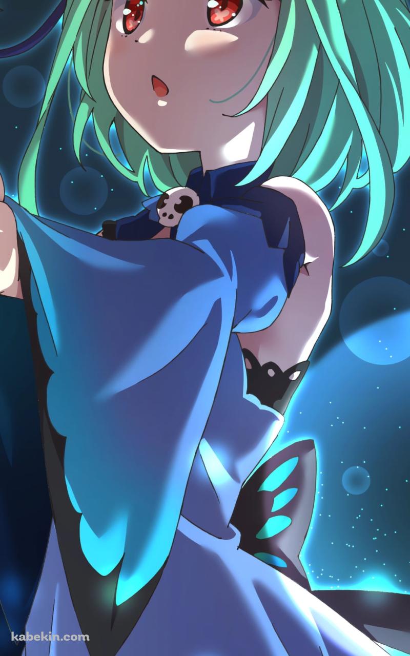 右手をかざす潤羽るしあ / ホロライブ / バーチャルYouTuberのAndroidの壁紙(800px x 1280px) スマホ用
