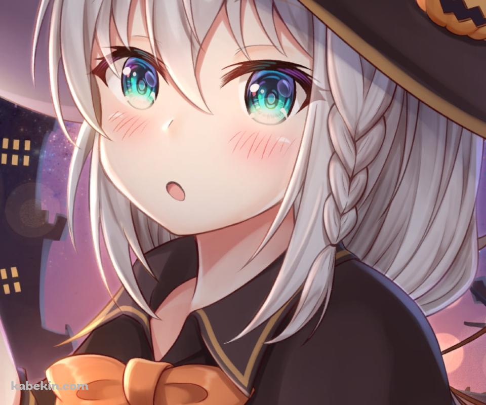 ハロウィンコスの可愛い白上フブキ / ホロライブ / バーチャルYouTuberのAndroidの壁紙(960px x 800px) スマホ用