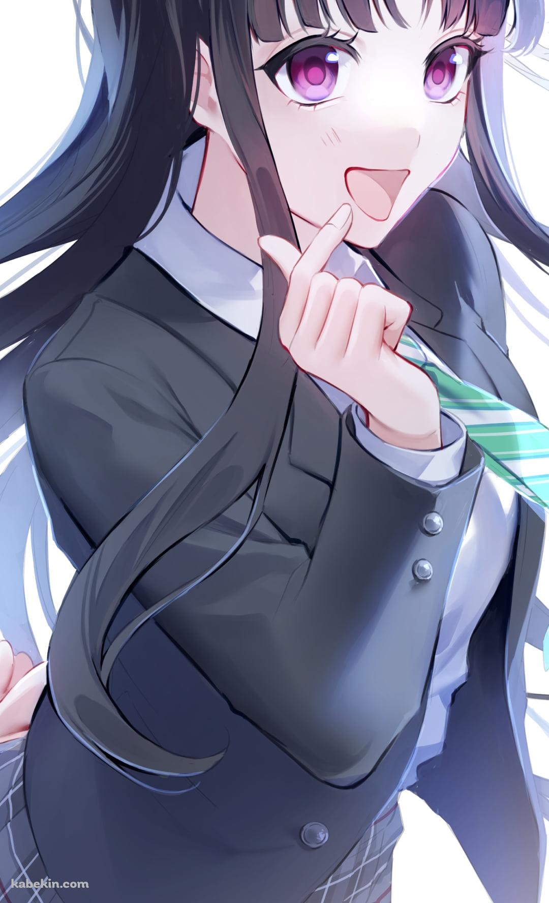 キュンですポーズをする安和すばる / ガールズバンドクライのAndroidの壁紙(1080px x 1776px) スマホ用