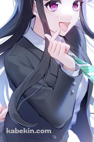 キュンですポーズをする安和すばる / ガールズバンドクライのAndroidの壁紙(320px x 480px) スマホ用