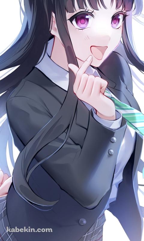 キュンですポーズをする安和すばる / ガールズバンドクライのAndroidの壁紙(480px x 800px) スマホ用