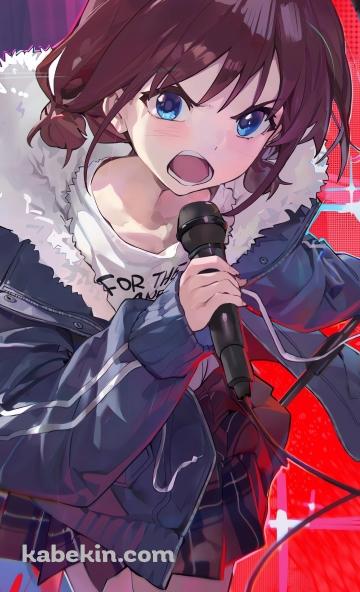 マイクを持って歌う井芹仁菜 / ガールズバンドクライのAndroidの壁紙(360px x 592px) スマホ用