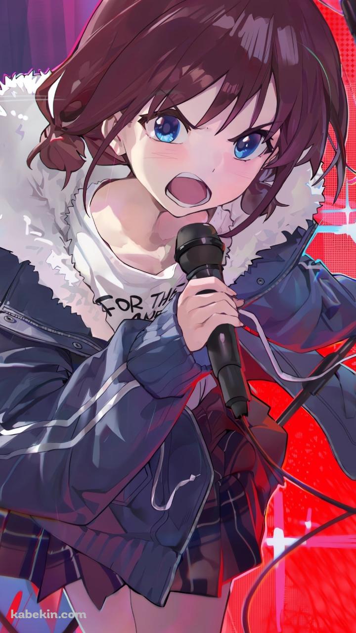 マイクを持って歌う井芹仁菜 / ガールズバンドクライのAndroidの壁紙(720px x 1280px) スマホ用