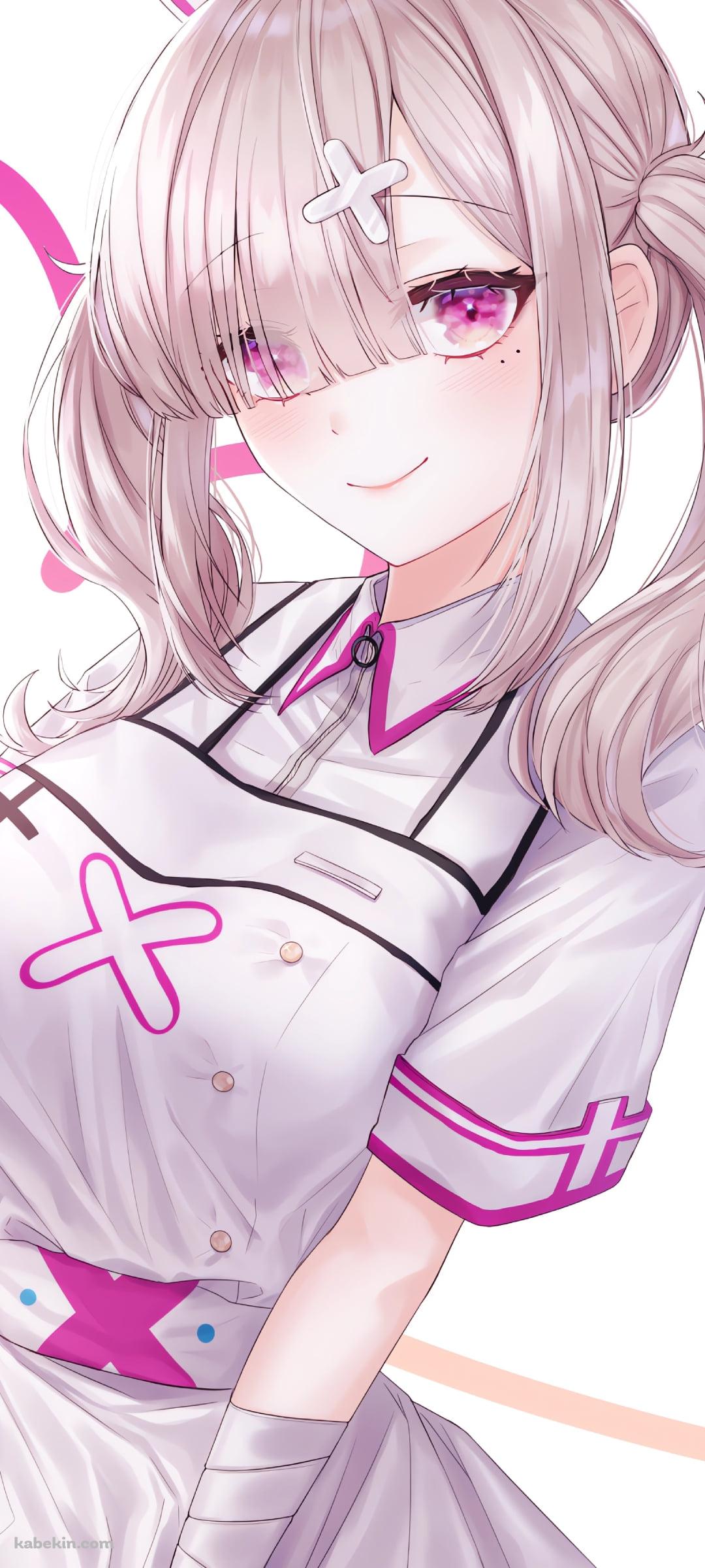 注射器を持つナース姿のかわいい健屋花那 / にじさんじ / バーチャルYouTuberのAndroidの壁紙(1080px x 2400px) スマホ用
