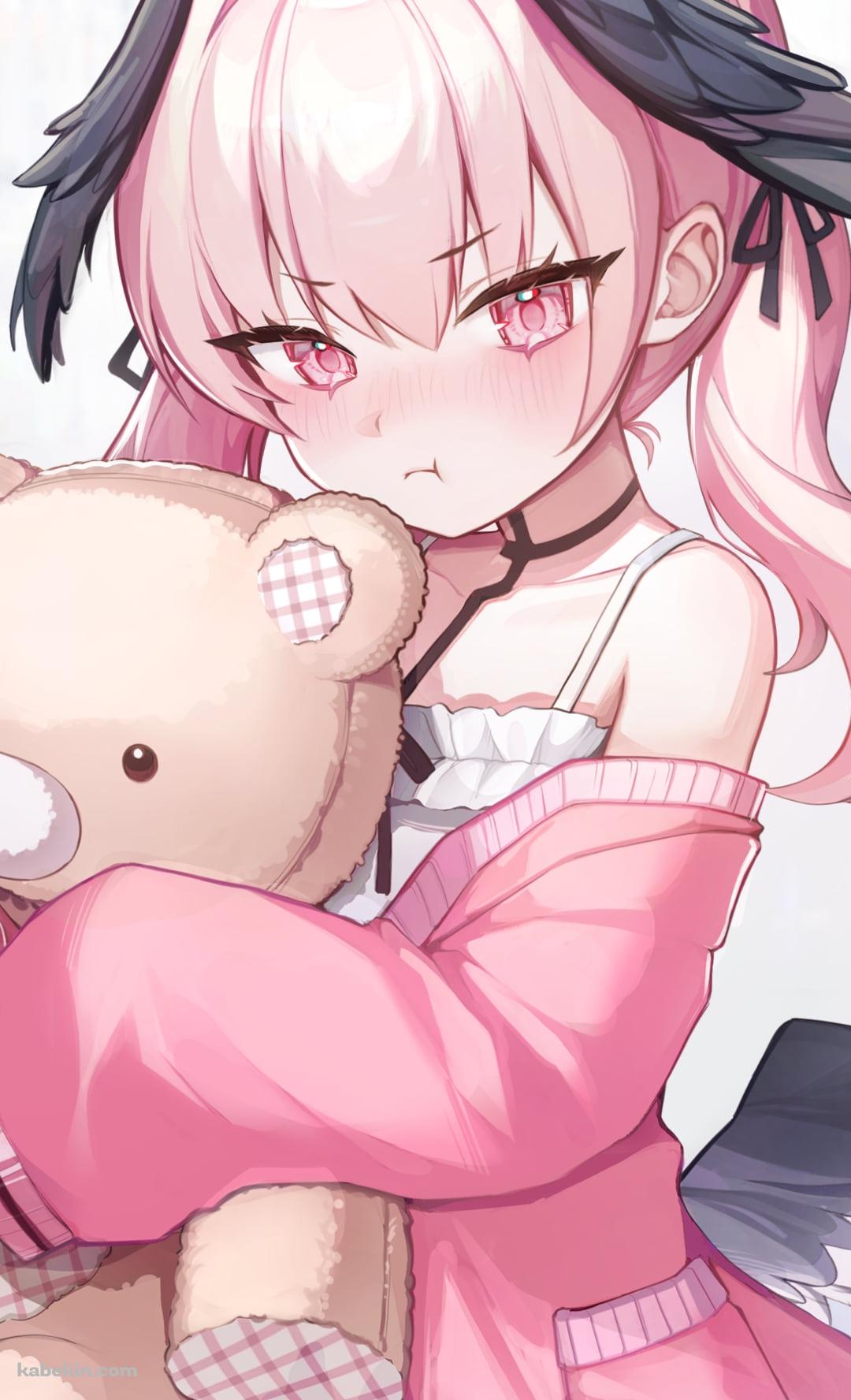 顔を赤らめて怒る下江コハル / ピンクの服 / ブルーアーカイブのAndroidの壁紙(1080px x 1776px) スマホ用