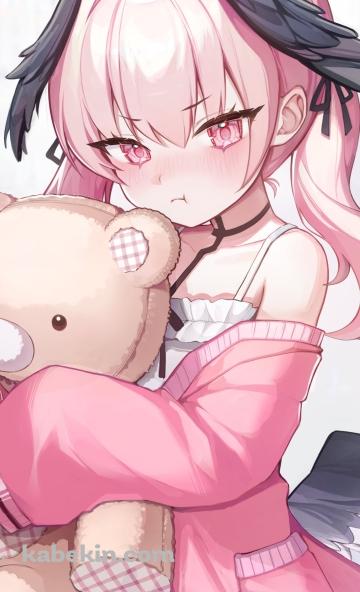 顔を赤らめて怒る下江コハル / ピンクの服 / ブルーアーカイブのAndroidの壁紙(360px x 592px) スマホ用