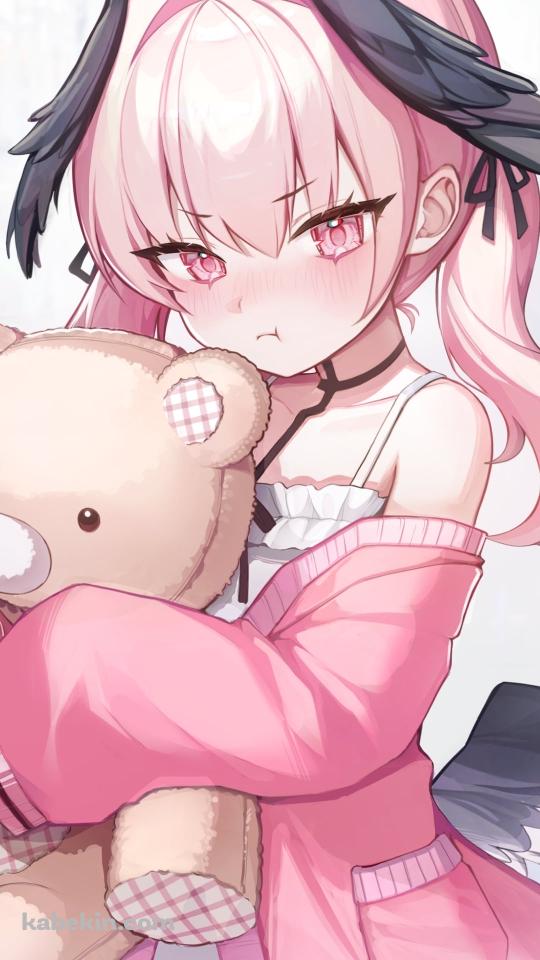 顔を赤らめて怒る下江コハル / ピンクの服 / ブルーアーカイブのAndroidの壁紙(540px x 960px) スマホ用