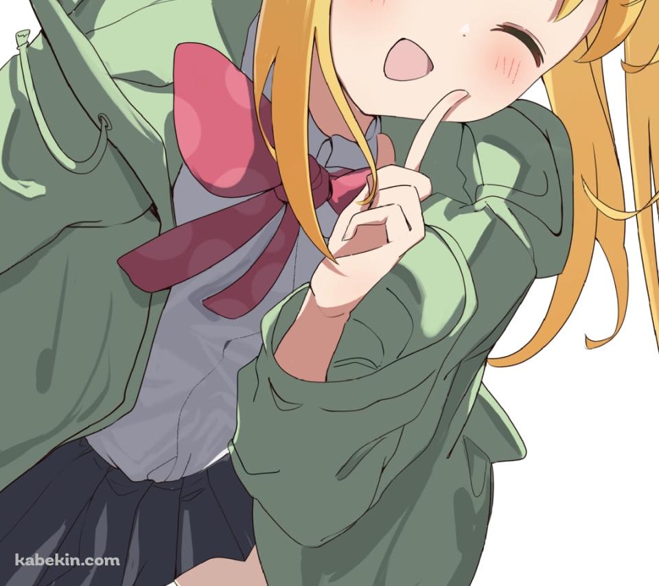 人差し指を立てウィンクする伊地知虹夏 / ぼっち・ざ・ろっく!のAndroidの壁紙(960px x 854px) スマホ用