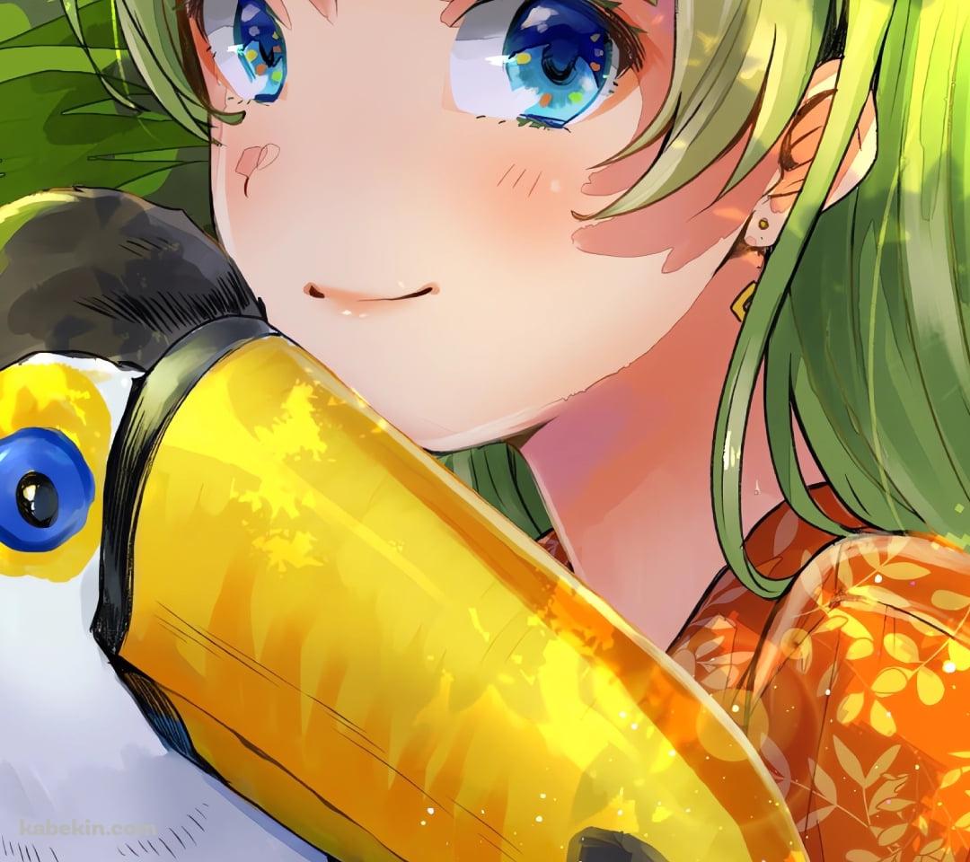 オオハシと島原エレナ / アイドルマスターのAndroidの壁紙(1080px x 960px) スマホ用