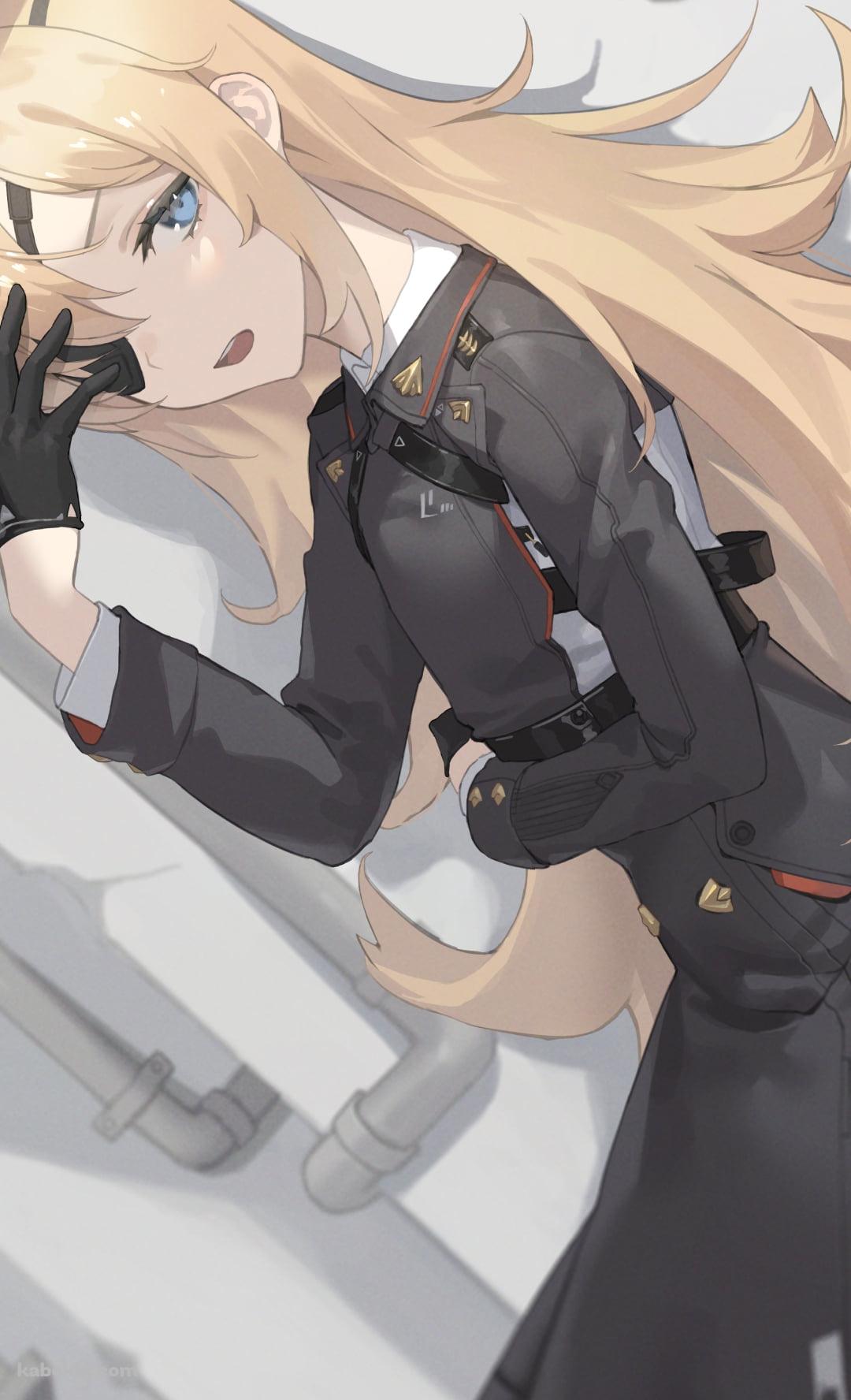 眼帯に手をかけるギロチン / 勝利の女神 NIKKEのAndroidの壁紙(1080px x 1776px) スマホ用