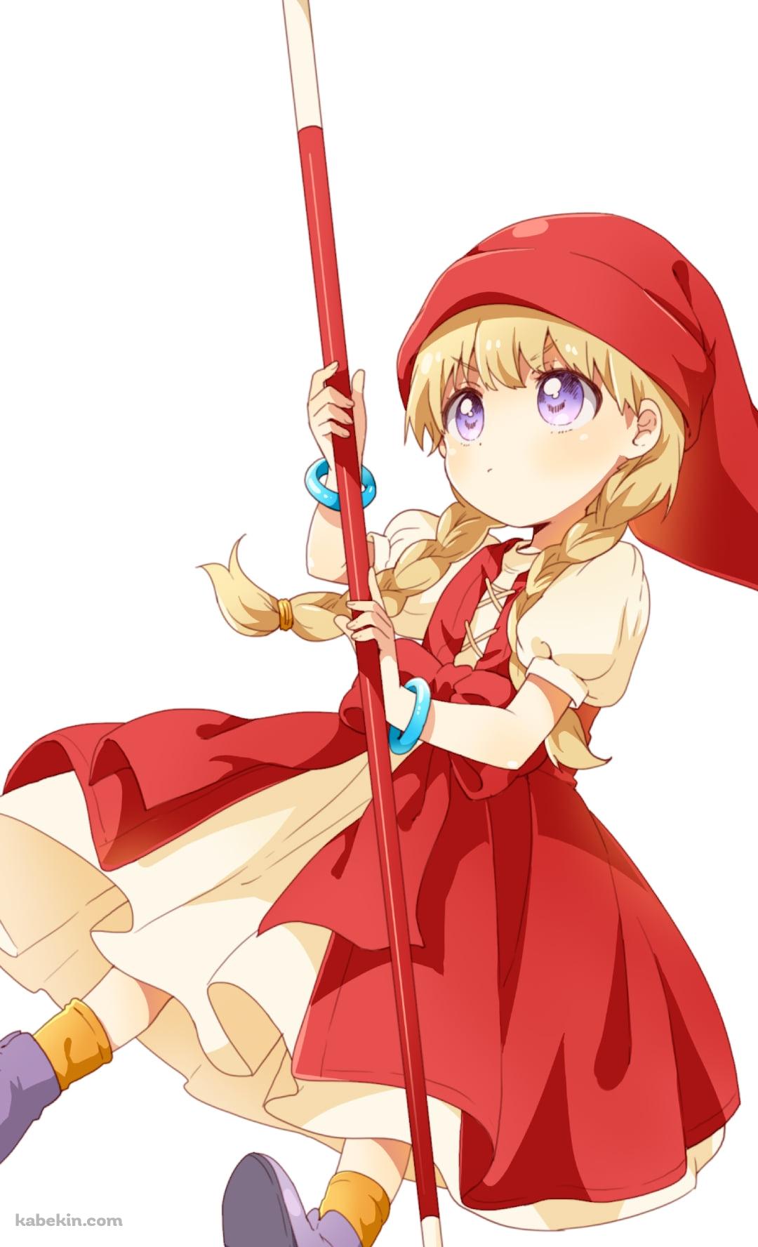 杖を見上げるベロニカ / ドラゴンクエストのAndroidの壁紙(1080px x 1776px) スマホ用