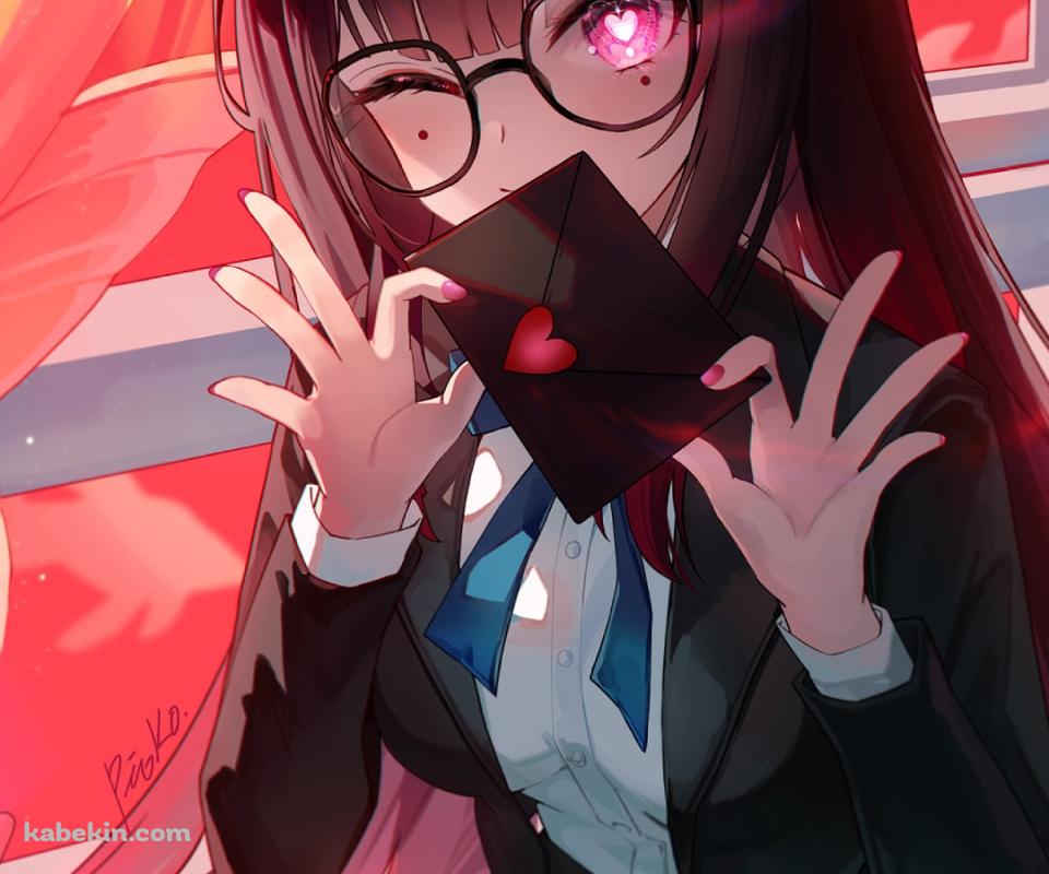 黒いラブレターを持ちウィンクする花火 / 崩壊:スターレイルのAndroidの壁紙(960px x 800px) スマホ用