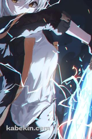 青く光る剣を持つ星 / 開拓者 / 崩壊:スターレイルのAndroidの壁紙(320px x 480px) スマホ用