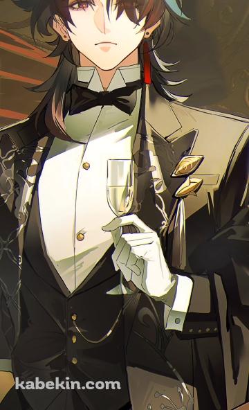 ワイングラスを持つ刃 / 崩壊:スターレイルのAndroidの壁紙(360px x 592px) スマホ用