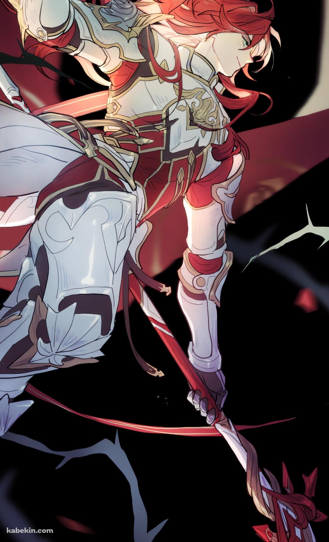 槍と赤い薔薇を持つアルジェンティ / 崩壊:スターレイルのAndroidの壁紙(1080px x 1776px) スマホ用