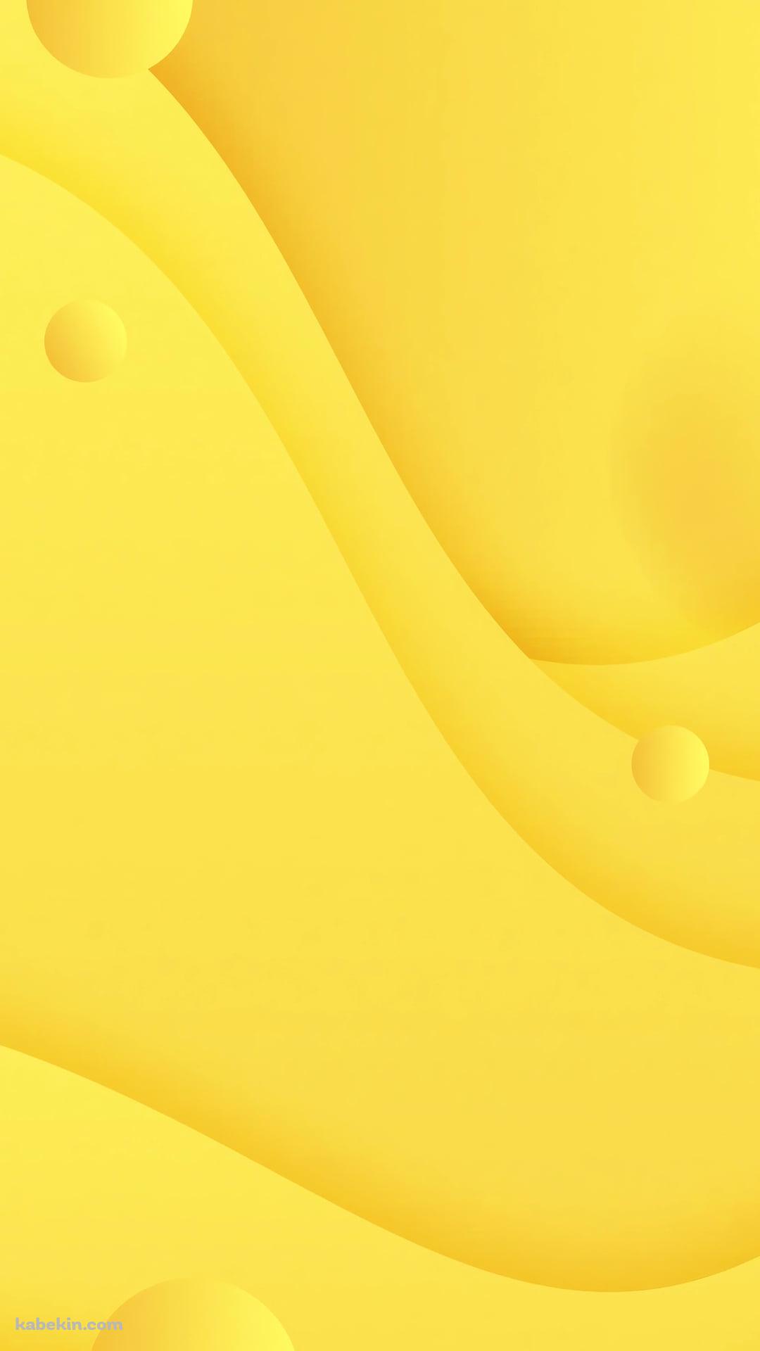 ポップな黄色い波形のテクスチャーのAndroidの壁紙(1080px x 1920px) スマホ用