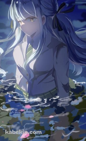 水に浸かる豊川祥子 / バンドリ！のAndroidの壁紙(360px x 592px) スマホ用
