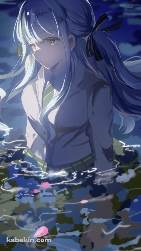 水に浸かる豊川祥子 / バンドリ！のAndroidの壁紙(480px x 854px) スマホ用