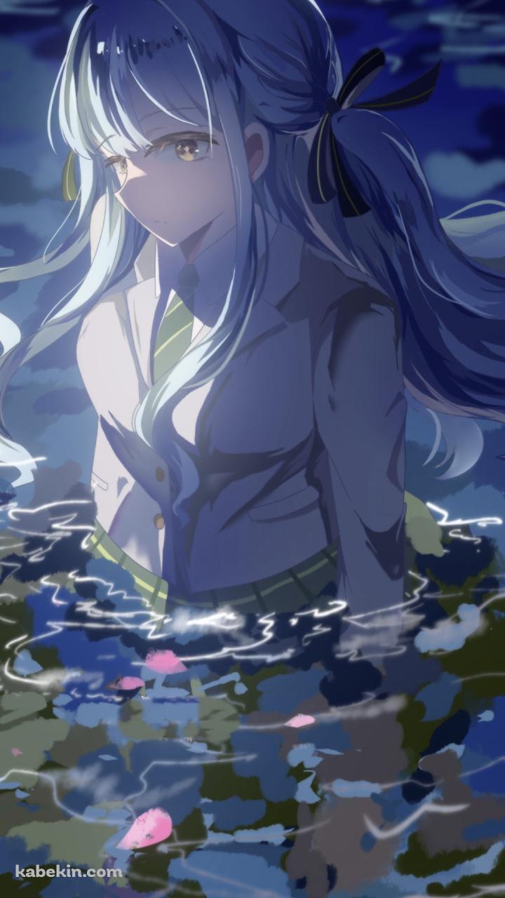 水に浸かる豊川祥子 / バンドリ！のAndroidの壁紙(720px x 1280px) スマホ用