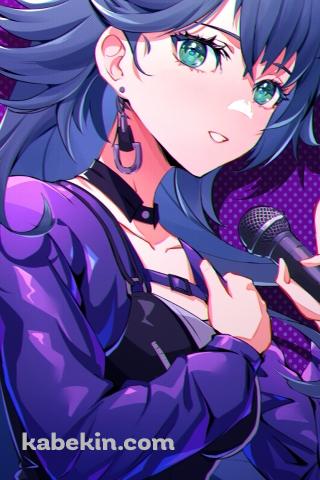 マイクを持つ月村手毬 / 学園アイドルマスターのAndroidの壁紙(320px x 480px) スマホ用