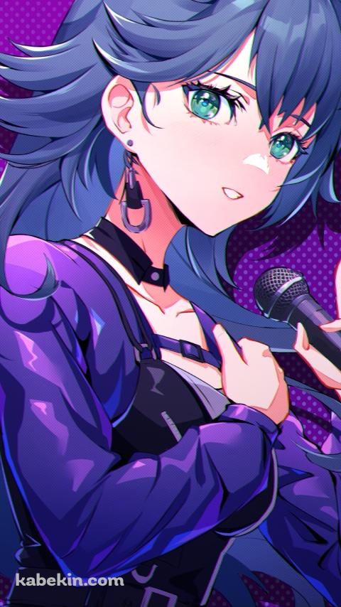 マイクを持つ月村手毬 / 学園アイドルマスターのAndroidの壁紙(480px x 854px) スマホ用