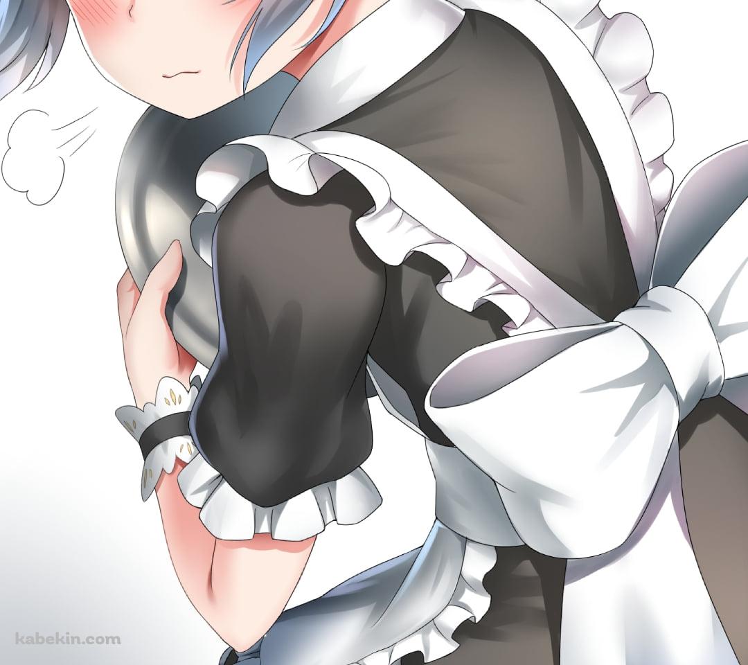 メイド姿の怒っている霞 / 艦隊これくしょんのAndroidの壁紙(1080px x 960px) スマホ用