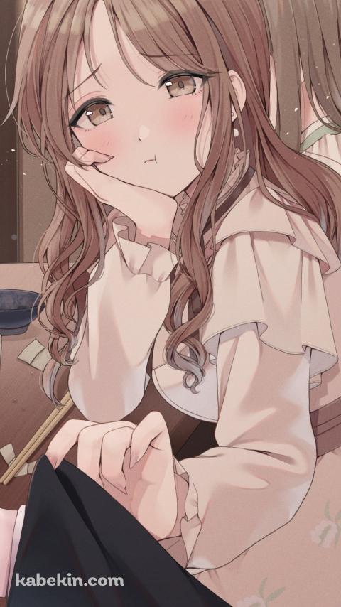 スーツの袖を持つ市川雛菜 / プロデューサー / アイドルマスターシャイニーカラーズのAndroidの壁紙(480px x 854px) スマホ用