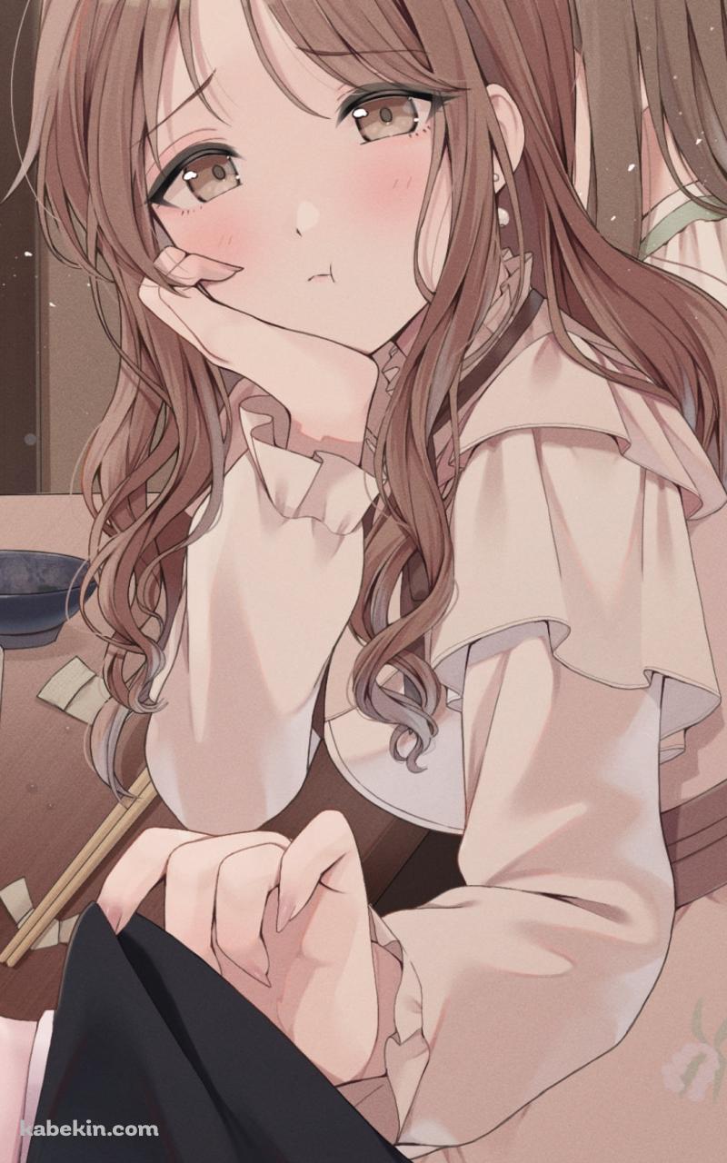 スーツの袖を持つ市川雛菜 / プロデューサー / アイドルマスターシャイニーカラーズのAndroidの壁紙(800px x 1280px) スマホ用