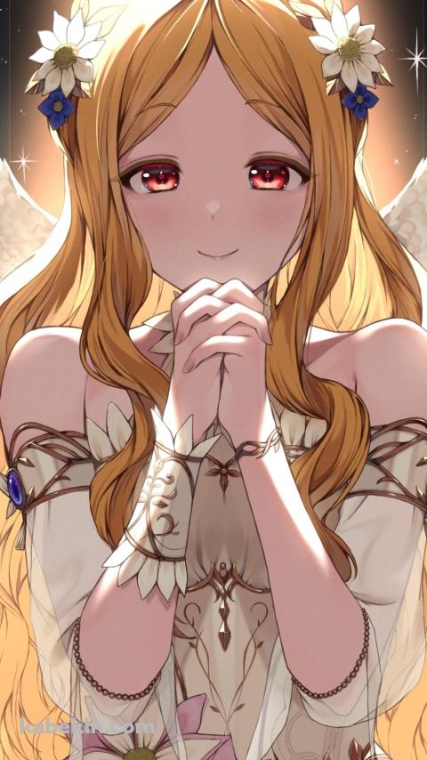 祈り微笑む可愛い望月聖 / アイドルマスターシンデレラガールズのAndroidの壁紙(480px x 854px) スマホ用