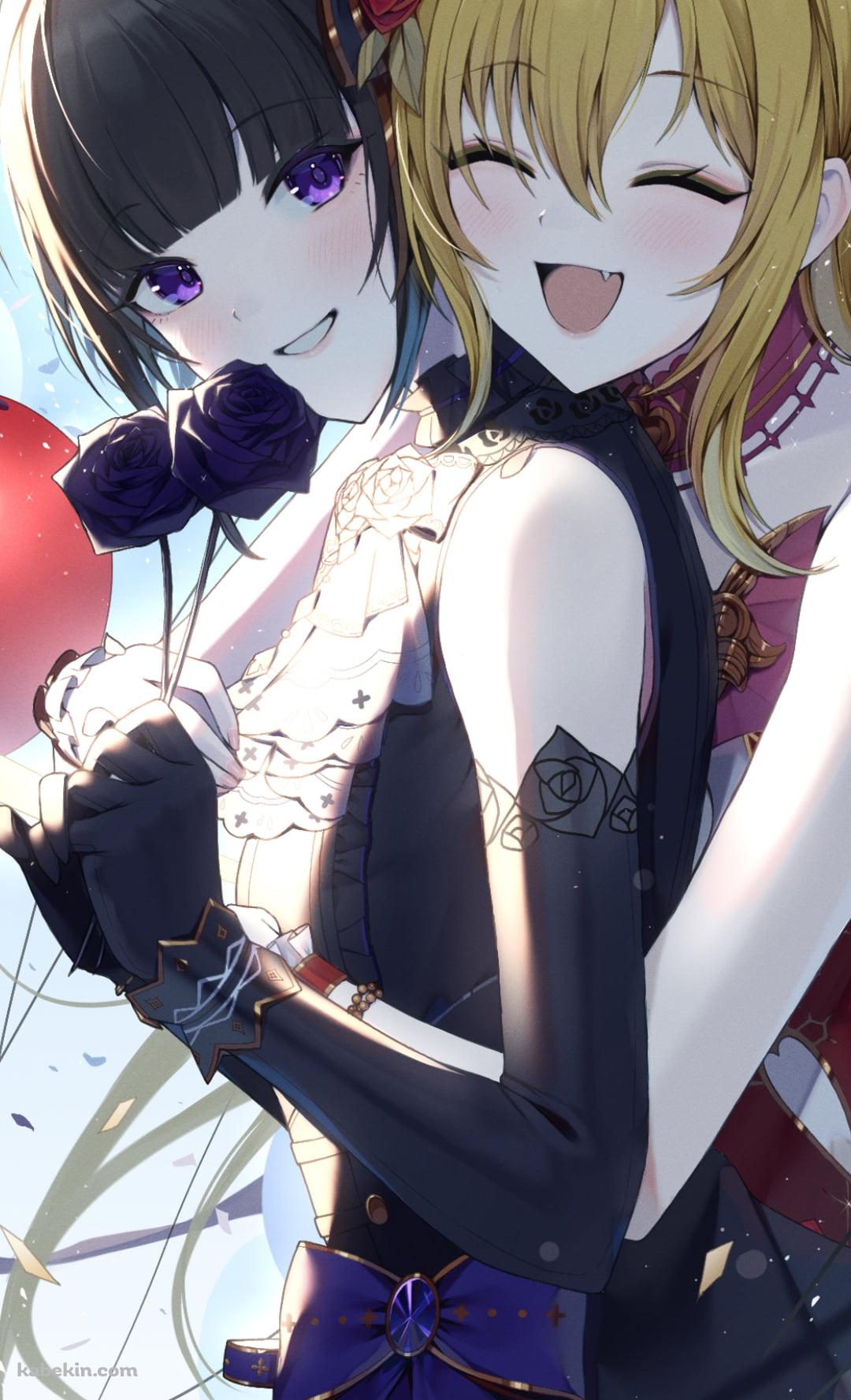 イチャつく白雪千夜 / 黒埼ちとせ / アイドルマスターシンデレラガールズのAndroidの壁紙(1080px x 1776px) スマホ用