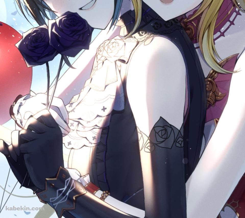イチャつく白雪千夜 / 黒埼ちとせ / アイドルマスターシンデレラガールズのAndroidの壁紙(960px x 854px) スマホ用