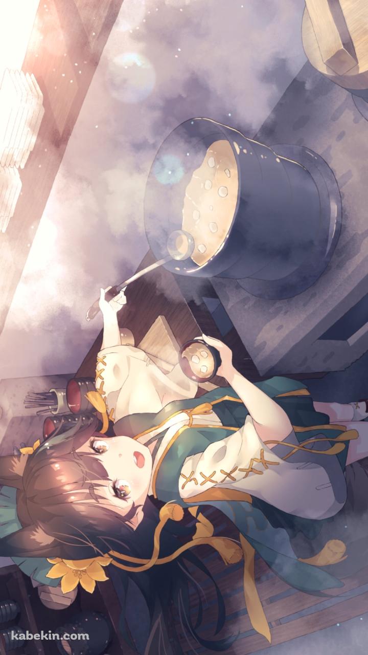 お味噌汁をよそう松風 / アズールレーンのAndroidの壁紙(720px x 1280px) スマホ用