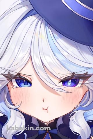 涙目でふくれっ面のフリーナ / 原神のAndroidの壁紙(320px x 480px) スマホ用