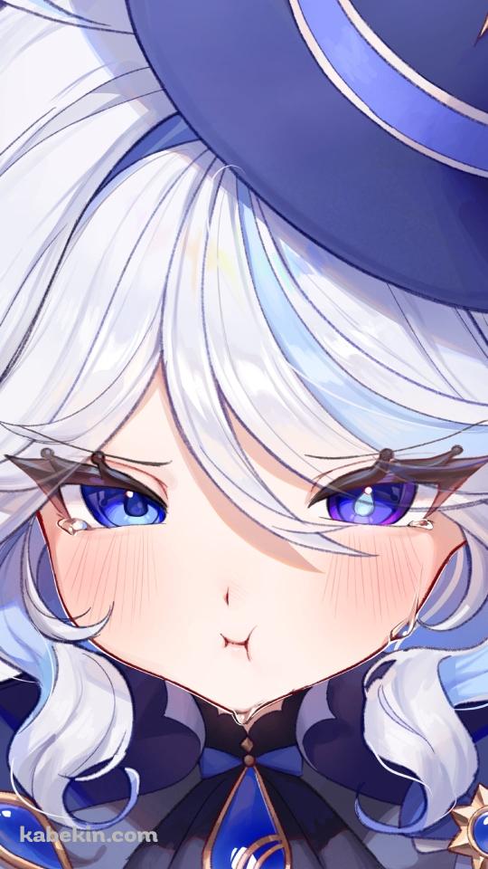 涙目でふくれっ面のフリーナ / 原神のAndroidの壁紙(540px x 960px) スマホ用