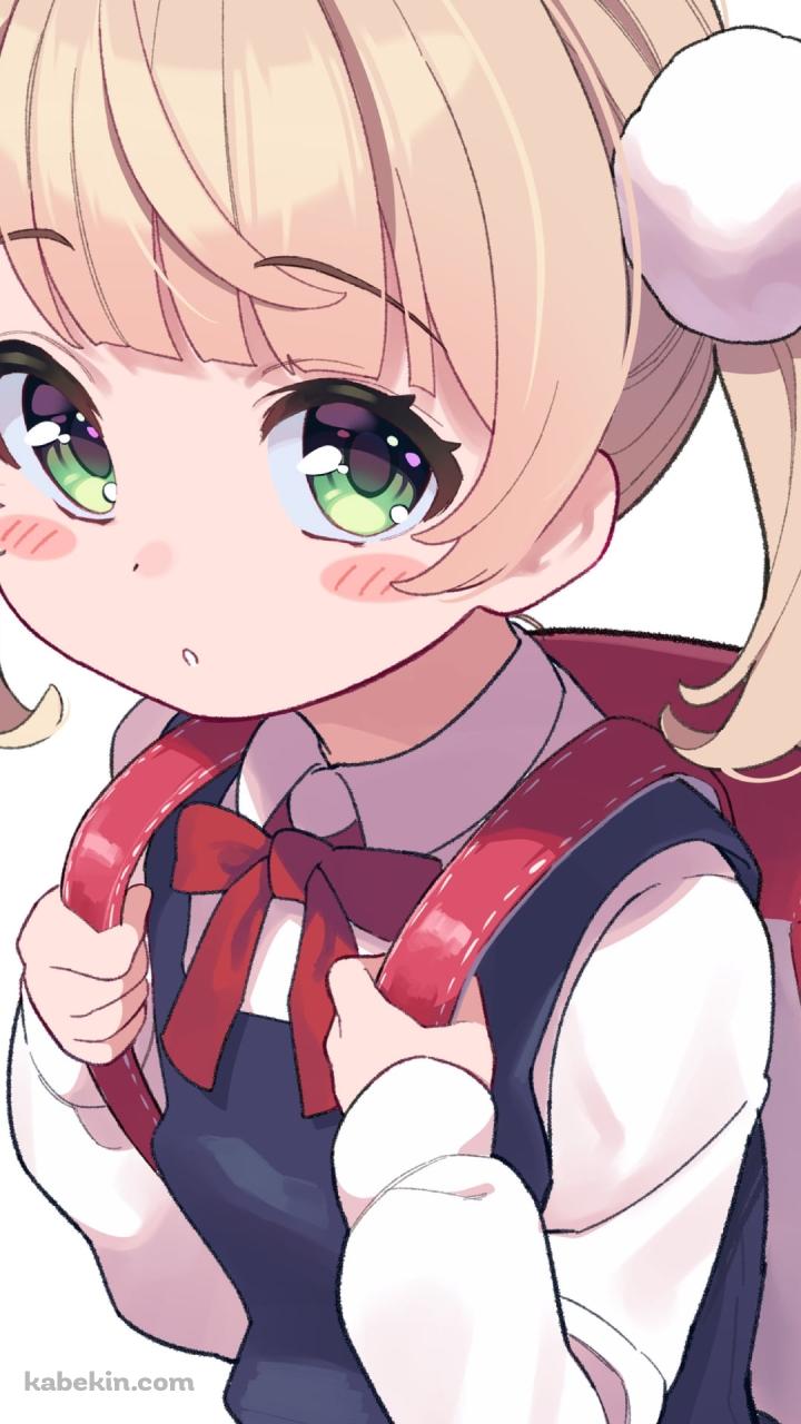 赤いランドセルを背負ったしぐれうい / バーチャルYouTuberのAndroidの壁紙(720px x 1280px) スマホ用