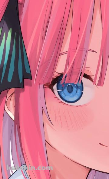 見切れている中野二乃 / 五等分の花嫁のAndroidの壁紙(360px x 592px) スマホ用