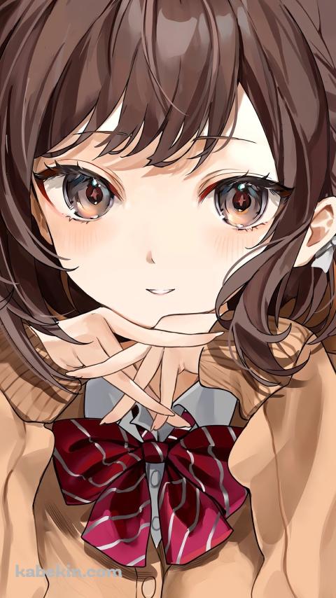 頬杖をつく東雲絵名 / プロジェクトセカイのAndroidの壁紙(480px x 854px) スマホ用