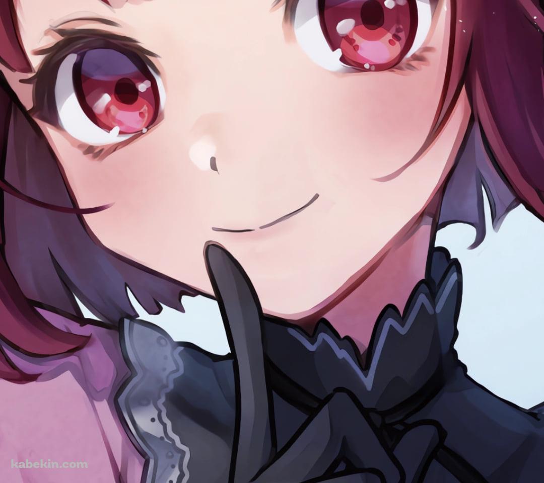 口元に人差し指をあてる可愛い有馬かな / 推しの子のAndroidの壁紙(1080px x 960px) スマホ用