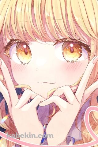 Wピースをする可愛い藤田ことね / 学園アイドルマスターのAndroidの壁紙(320px x 480px) スマホ用