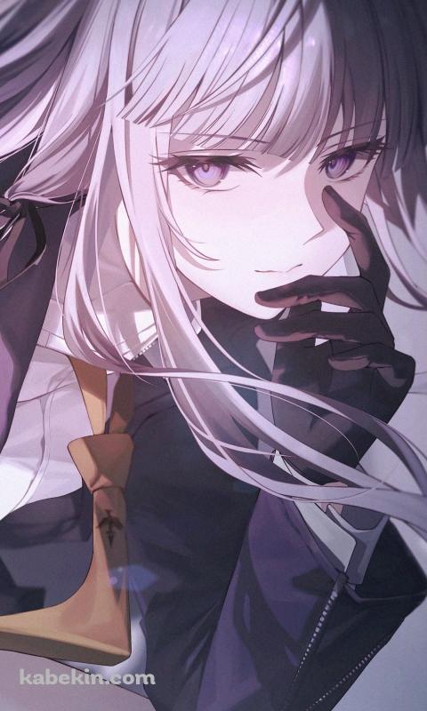 顔に手をあてる霧切響子 / ダンガンロンパのAndroidの壁紙(480px x 800px) スマホ用