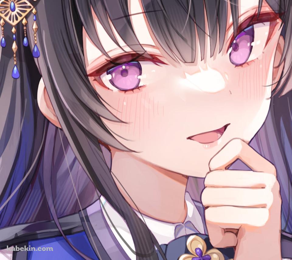 お団子ヘアーの一ノ瀬うるは / ぶいすぽっ！ / バーチャルYouTuberのAndroidの壁紙(960px x 854px) スマホ用