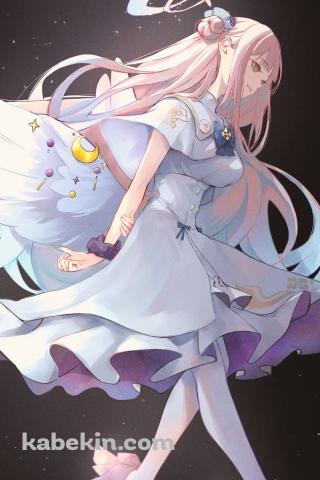 宇宙でステップを踏む聖園ミカ / ブルーアーカイブのAndroidの壁紙(320px x 480px) スマホ用