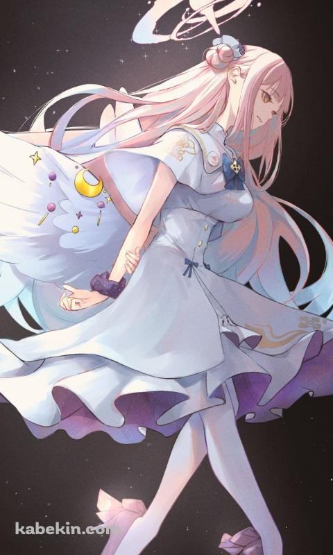 宇宙でステップを踏む聖園ミカ / ブルーアーカイブのAndroidの壁紙(480px x 800px) スマホ用